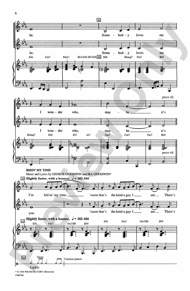 Gershwin Showcase – 2-Part Choral Octavo (Digital Download)