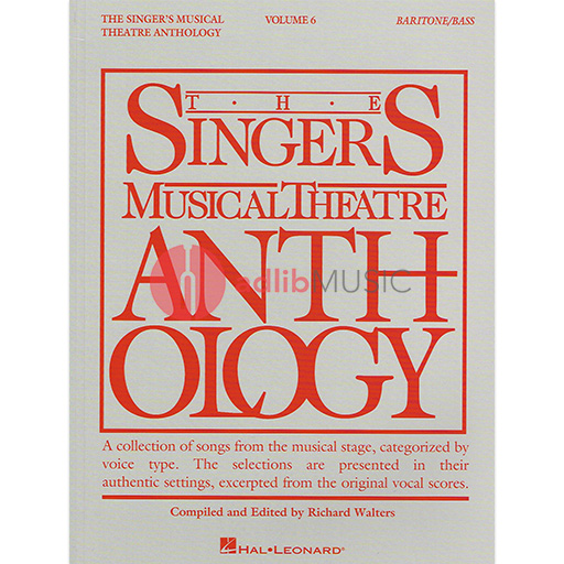 The Singer's Musical Theatre Anthology - Volume 6 - Baritone/Bass Book Only - Various - Vocal Baritone|Bass Hal Leonard Piano & Vocal