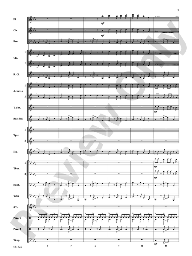 Flamingo Road - Concert Band Conductor Score & Parts (Digital Download)