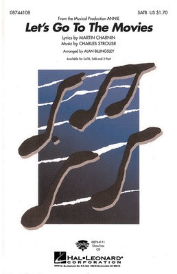 Let's Go to the Movies - Charles Strouse - SATB Alan Billingsley Hal Leonard Choral Score Octavo