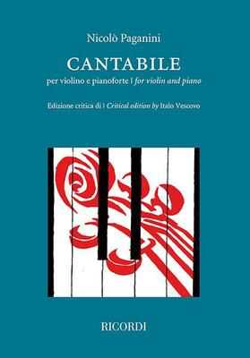 Cantabile - for Violin and Piano - Nicolo Paganini - Violin Ricordi