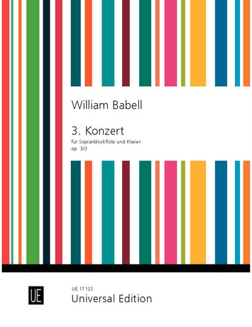 Babell - Concerto in Dmin Op3/3 - Descant Recorder/Piano Accompaniment Universal UE17122