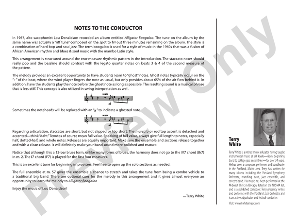 Alligator Boogaloo – Jazz Ensemble Conductor Score & Parts (Digital Download)