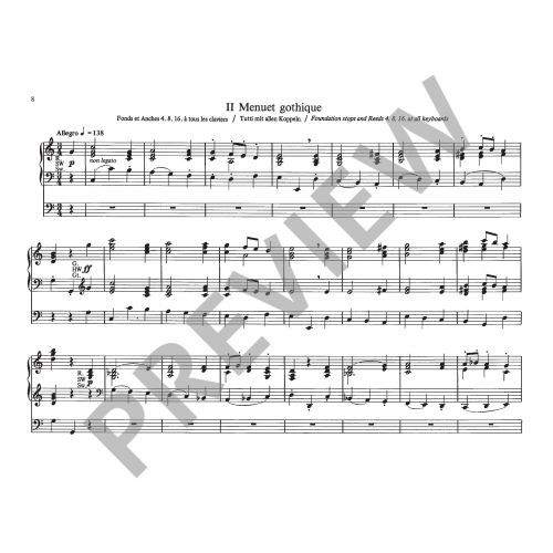 Boellman - Suite Gothique Op25 - Organ Schott ED7647
