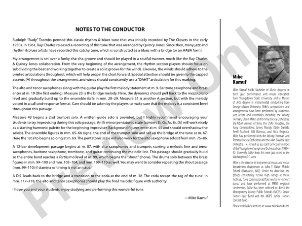 One Mint Julep – Jazz Ensemble Conductor Score & Parts (Digital Download)