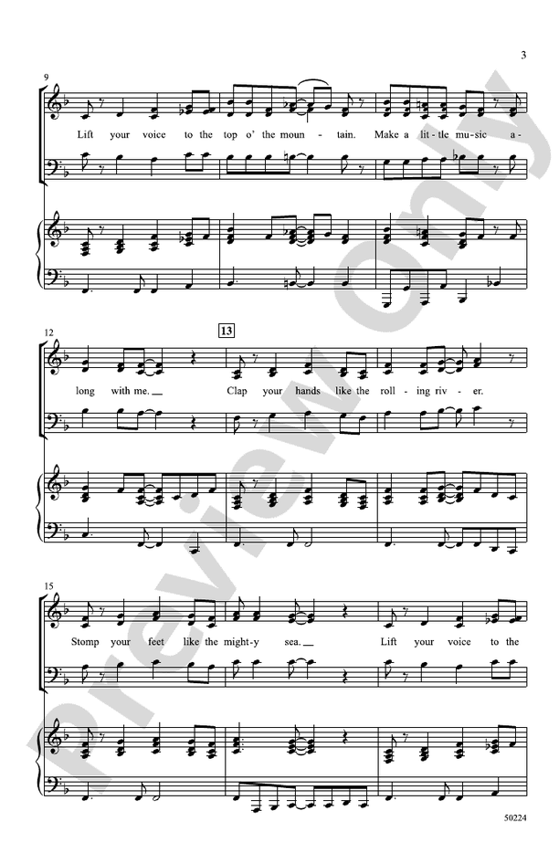 Make a Little Music - 3 Part Mixed Choral Octavo (Digital Download)