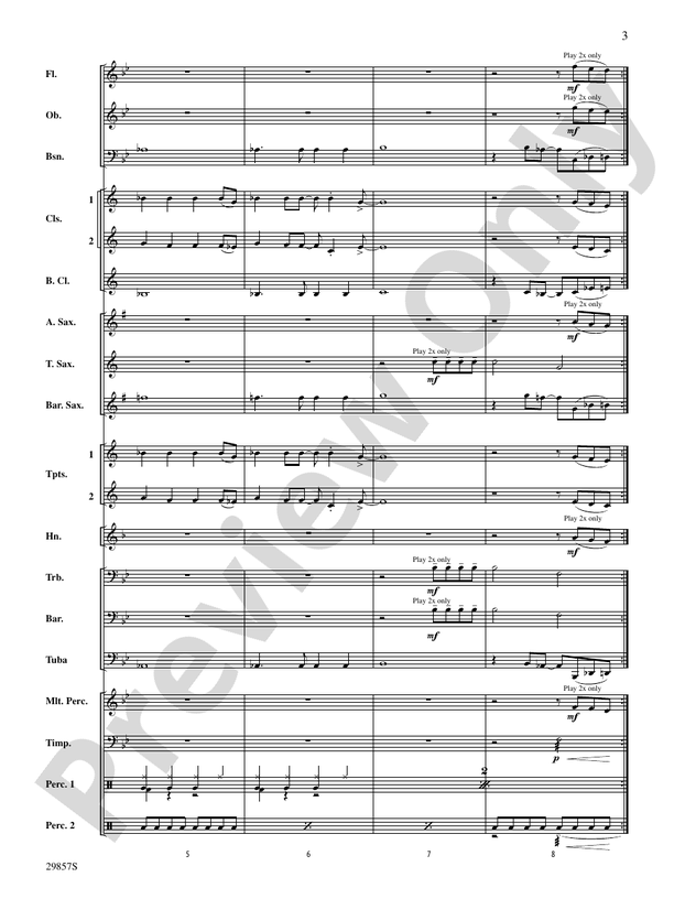 Rockstar - Concert Band Conductor Score & Parts (Digital Download)