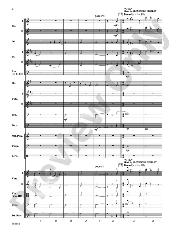 Harry Potter and the Deathly Hallows, Part 2, Selections from – Full Orchestra Conductor Score & Parts (Digital Download)