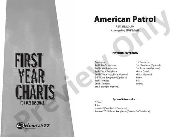 American Patrol - Jazz Ensemble Conductor Score & Parts (Digital Download)