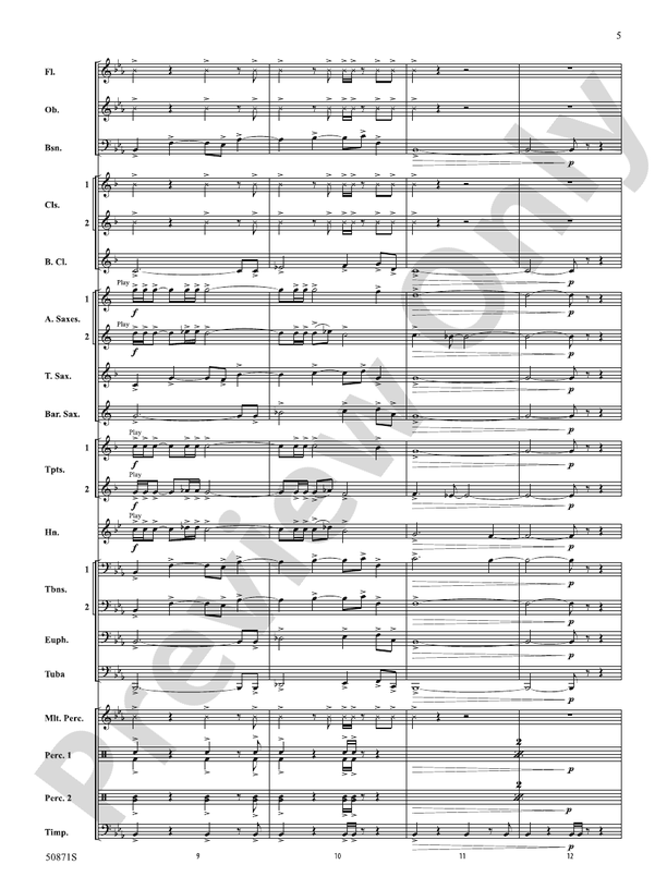Primal – Concert Band Conductor Score & Parts (Digital Download)
