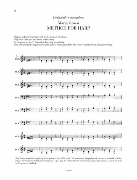 Method for Harp - Maria Grossi - Ricordi