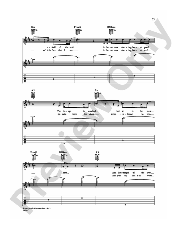 Schizophrenic Conversations - Guitar TAB (Digital Download)