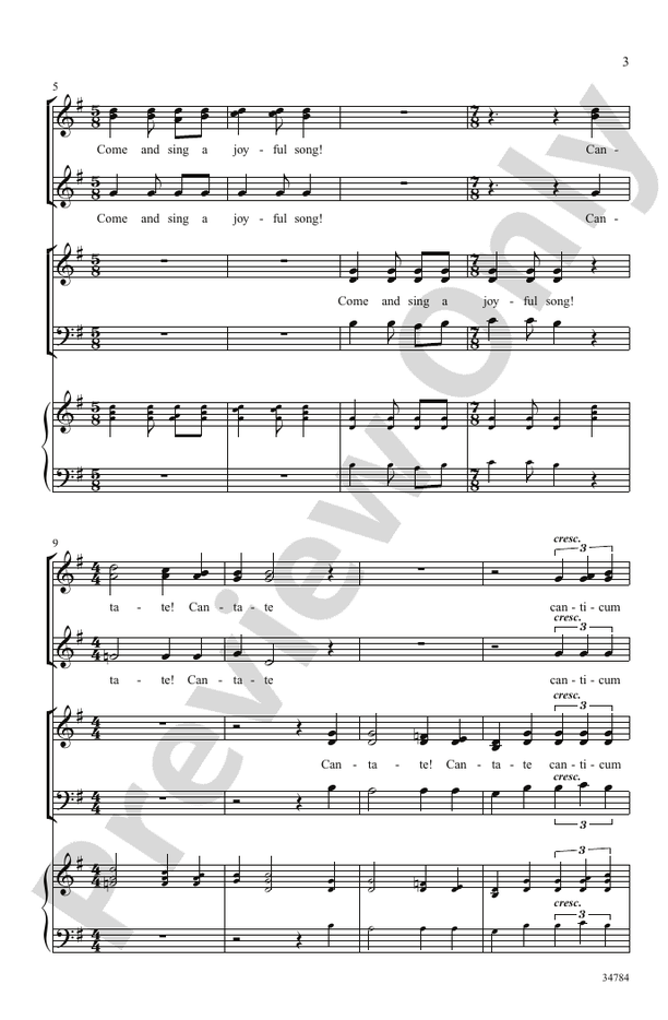 A Jubilant New Song - 3-Part Mixed/SAB Choral Octavo (Digital Download)
