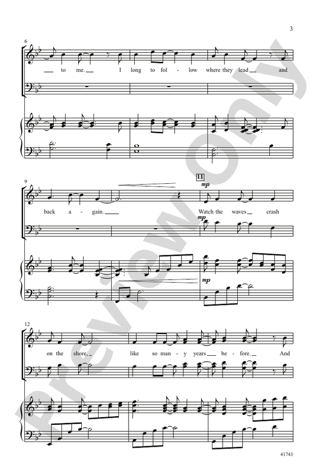 Come Back to the Sea – SATB Choral Octavo (Digital Download)