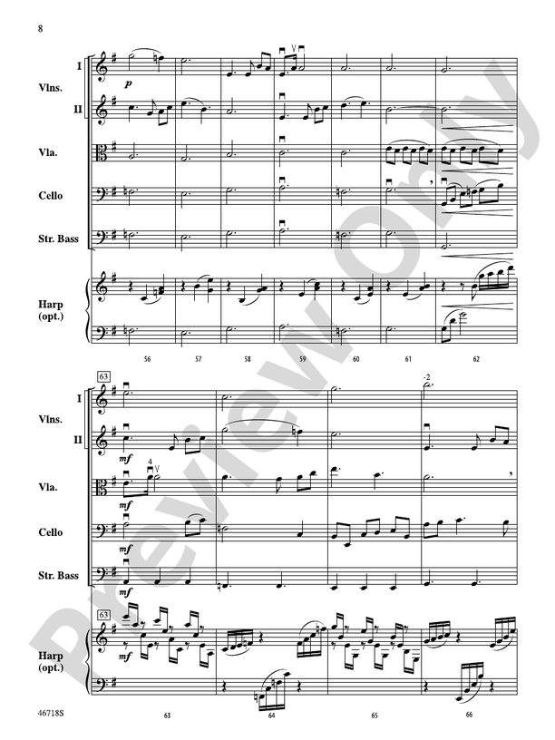 North of the Mountain - String Orchestra Conductor Score & Parts (Digital Download)