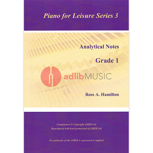 AMEB Analytical Notes PFL Series 3 Gr 1