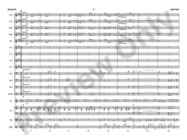 Cheep Shot – Jazz Ensemble Conductor Score & Parts (Digital Download)