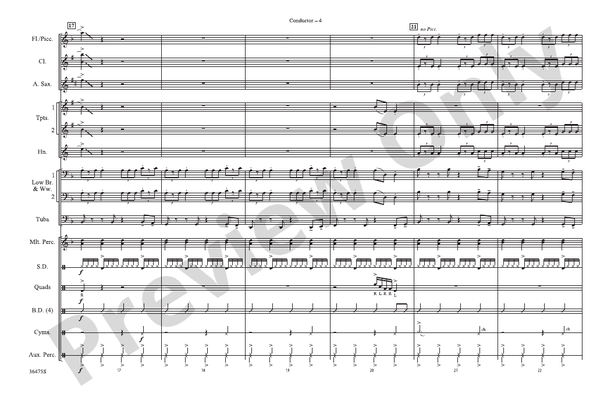 Rock That Body – Marching Band Conductor Score & Parts (Digital Download)