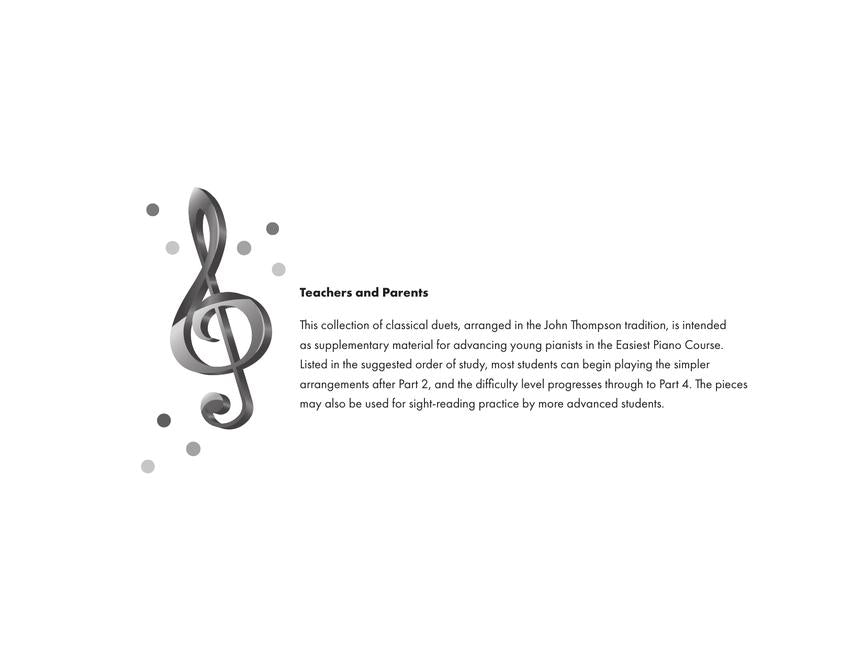 Easiest Piano Course - First Classical Duets - 11 easy favorites for 1 piano, 4 hands - Willis Music