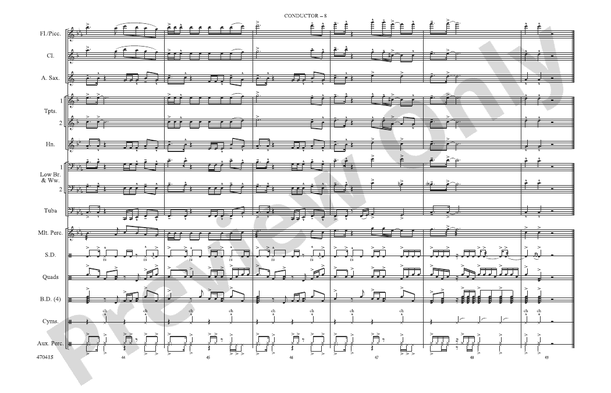 24K Magic – Marching Band Conductor Score & Parts (Digital Download)