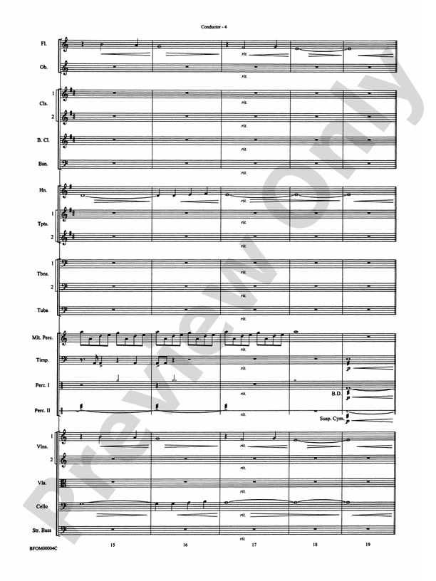 Rites of Tamburo – Full Orchestra Conductor Score & Parts (Digital Download)