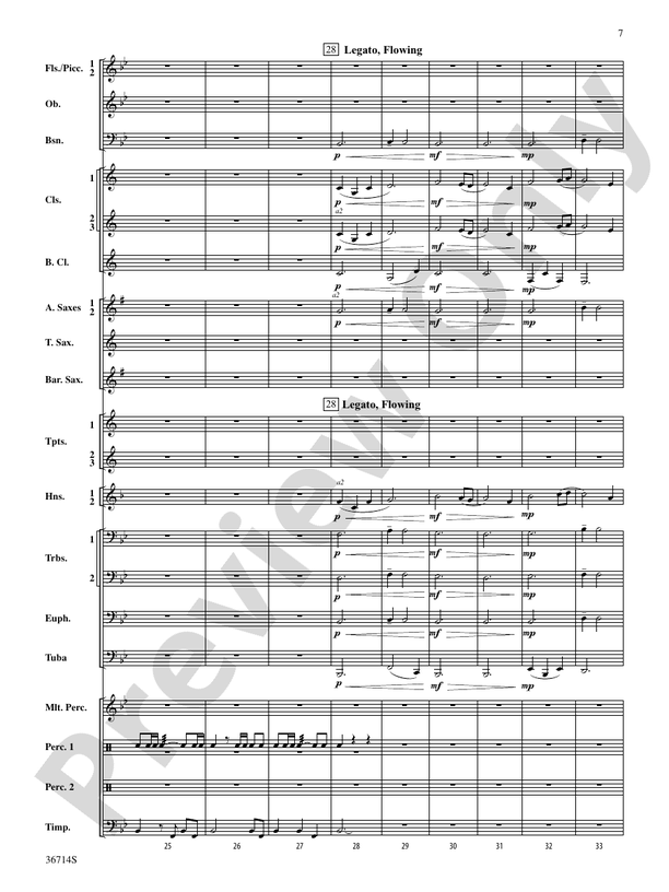 Proclamations - Concert Band Conductor Score & Parts (Digital Download)