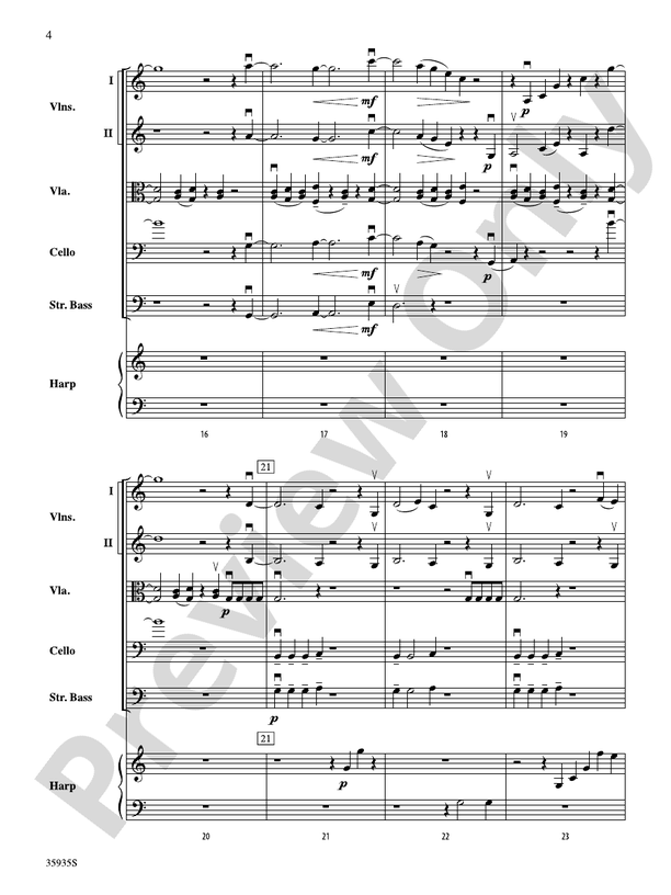 Hugging the Shore – String Orchestra Conductor Score & Parts (Digital Download)
