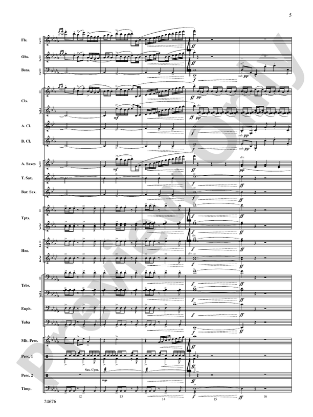 As a Wind from the North - Concert Band Conductor Score & Parts (Digital Download)