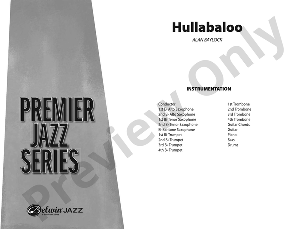 Hullabaloo - Jazz Ensemble Conductor Score & Parts (Digital Download)