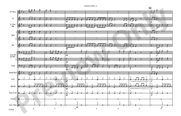High Hopes (Arr. Doug Adams) – Marching Band Conductor Score & Parts (Digital Download)