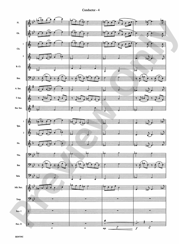 The Great River - Concert Band Conductor Score & Parts (Digital Download)