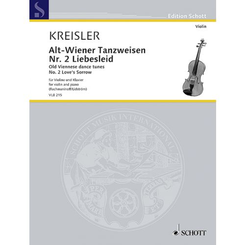 Old Viennese Dance Tunes Liebesleid No 2 Violin/ Piano