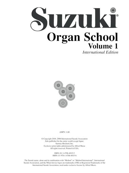 Suzuki Organ School Book/Volume 1 - Organ/CD (Recorded by Lars Hagstrom) - Summy Birchard