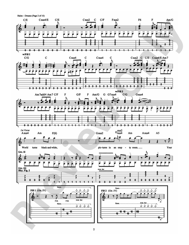 Dreams - Guitar TAB (Digital Download)