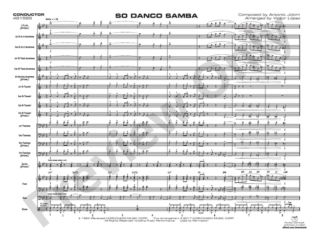 So Danco Samba – Jazz Ensemble Conductor Score & Parts (Digital Download)