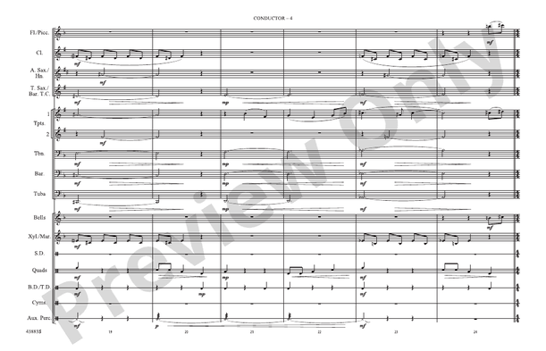 Godzilla, Part 1 – Marching Band Conductor Score & Parts (Digital Download)