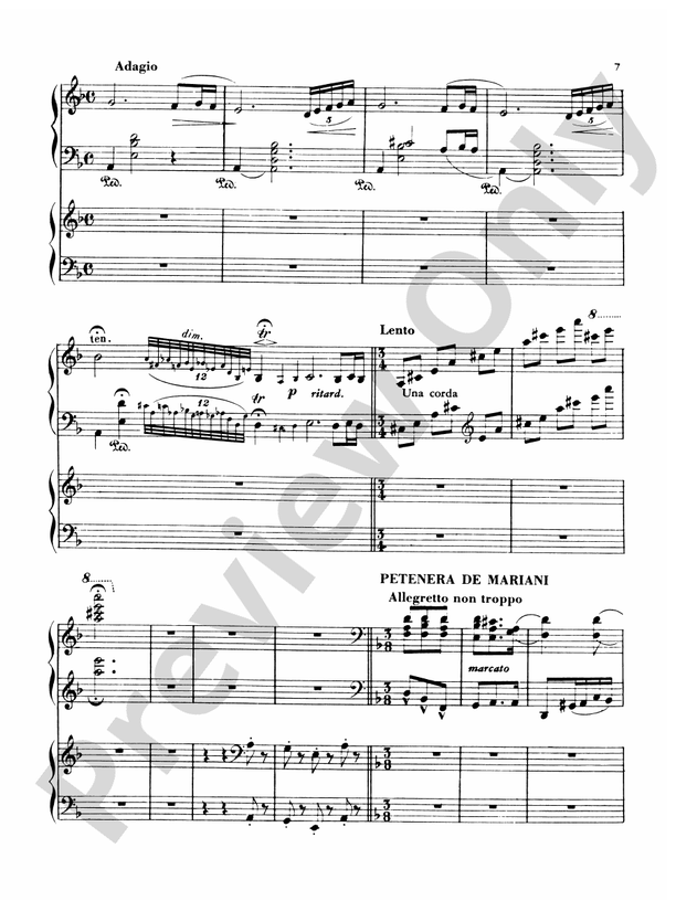Albeniz - Rapsodia Espanola, Op. 70 - 1 Piano, 4 Hands (Digital Download)