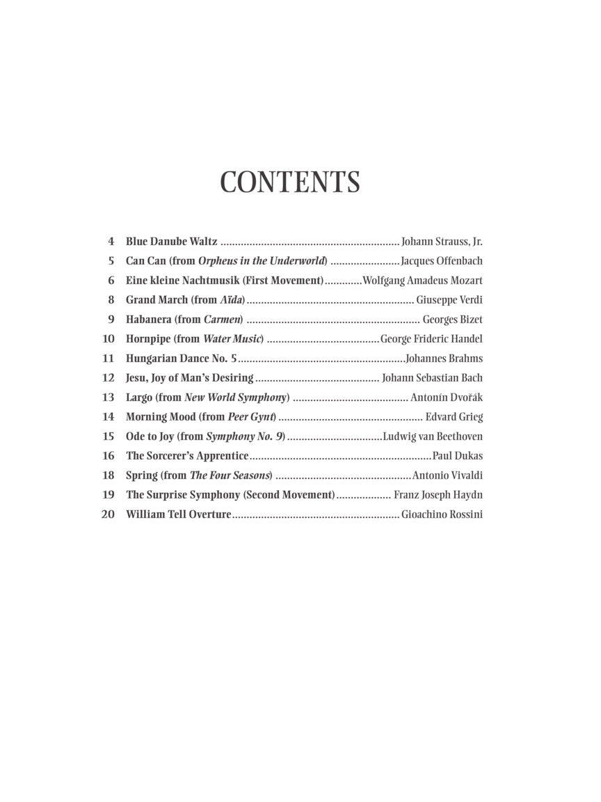 Great Classical Themes - Violin/Audio Access Online Hal Leonard 292736
