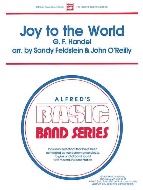 Joy to the World (Grade 1) - Concert Band Conductor Score & Parts (Digital Download)