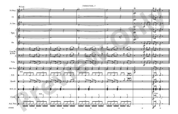 Natural – Marching Band Conductor Score & Parts (Digital Download)