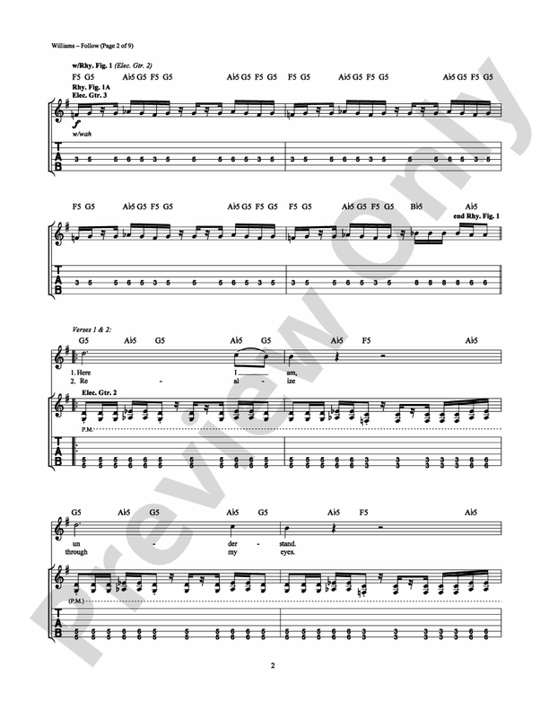 Follow - Drowning Pool -  Guitar TAB (Digital Download)