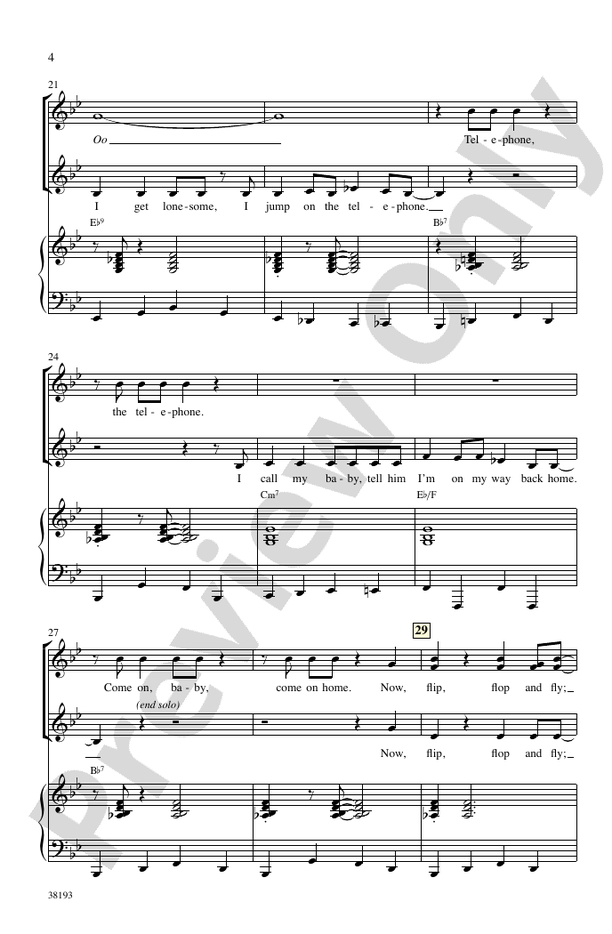 Flip, Flop and Fly – SSA Choral Octavo (Digital Download)