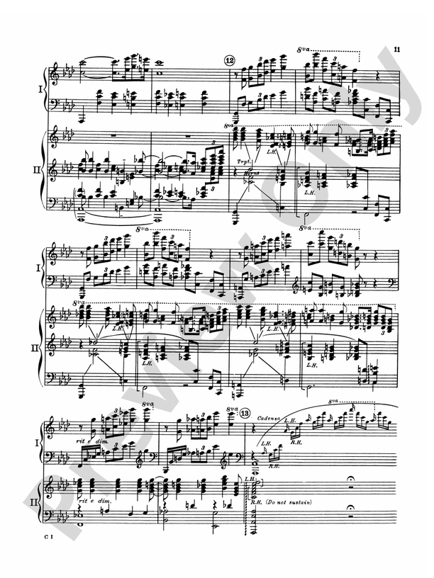 Concerto in F - 2 Pianos, 4 Hands (Digital Download)
