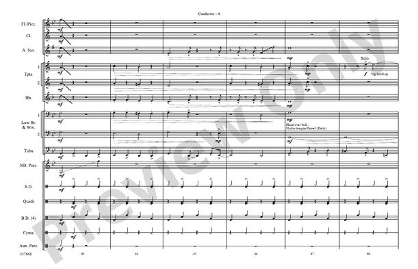 Wizard Wheezes (from Harry Potter and the Half-Blood Prince) – Marching Band Conductor Score & Parts (Digital Download)