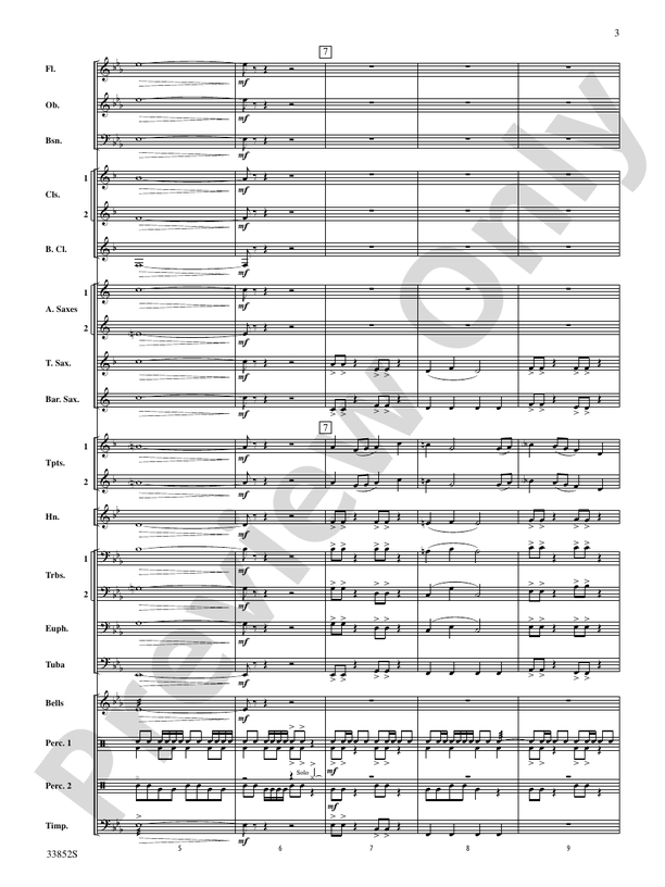 Monticello Mosaic - Concert Band Conductor Score & Parts (Digital Download)