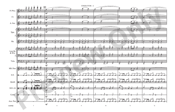 The Magnificent Seven (Arr. Nick Baratta) – Marching Band Conductor Score & Parts (Digital Download)