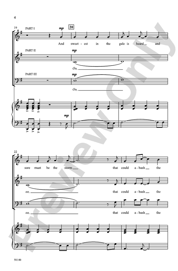 Hope Is the Thing with Feathers - 3 Part Mixed Choral Octavo (Digital Download)