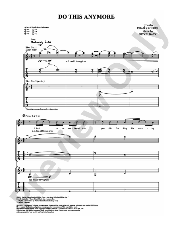 Do This Anymore - Guitar TAB (Digital Download)