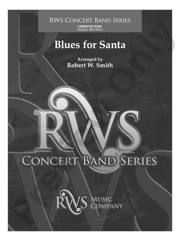 Blues for Santa - Concert Band Conductor Score & Parts (Digital Download)