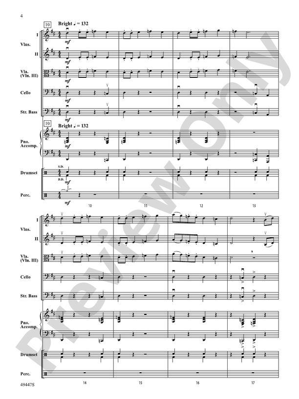 Violento - String Orchestra Conductor Score & Parts (Digital Download)